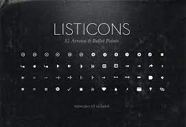 Listicons 2 Arrows Bullets Free Icon Set Bullet Icon Icon Set