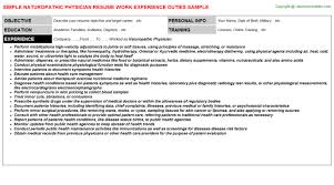 Write an engaging physician resume using indeed's library of free resume examples and templates. Naturopathic Physician Resume Sample