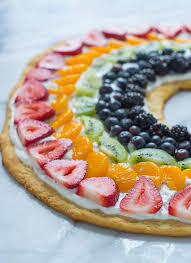 Rainbow Fruit Pizza Recipe On Yummly Yummly Recipe Fruit Pizza Designs Fruit Pizza Recipe Fruity Desserts
