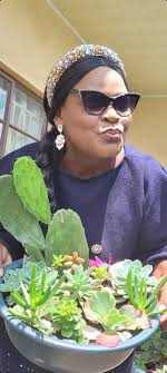 Celebrating first birthday as a gardener with succulent and cactus art bowl  in Zambia