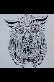 imagen via we heart it https weheartit com entry 148572139 art artist doodle draw drawing owl doodling رسم فن بو art easy drawings geometric tattoo