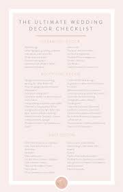 If You Are A Newbie Bride To Be You Have Undoubtedly Started Pinning Ideas For How You Want Your Wedding Decoration Checklist Decor Checklist Wedding Checklist