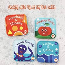 Your baby will enjoy playing in the bath with. Babybibi Floating Baby Bath Books Kids Learning Bath Toys Waterproof Bathtime Toys For Toddlers Kids Educational Infant Bath Toys Set Of 4 Fruit Ocean Abc Numbers Books Pricepulse