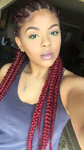 Red Cornrows Box Braids Styling Cornrow Hairstyles Cornrows Natural Hair