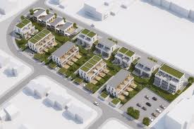 Beispielbebauung Bebauungsplan Birkenstrasse Vogelperspektive Raumlabor3 Hochwertige Architektur Visualisierung Stadtebauplan Architektur Zeichnungen