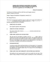 supply of goods and services agreement template service contract ...