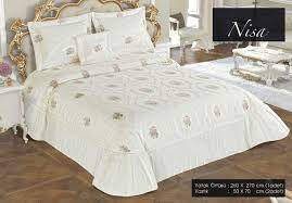 nisa cift kisilik damask desenli yatak ortusu kapida odeme imkani ve ucretsiz kargo avantaji ile ceyizci com da buradan satin alabil yatak yatak ortusu damask