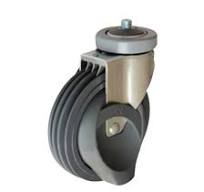 4 threaded stem swivel polyurethane escalator castor wheels ...