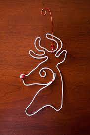 Wire Christmas Ornament Wire Reindeer Christmas Tree By Nomadblue Wire Crafts Christmas Ornaments Homemade Christmas Ornament Crafts
