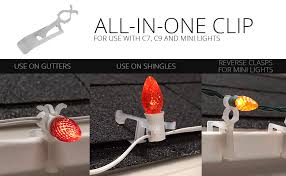 This video will help guide you into. Amazon Com Kringle Traditions Christmas Light Clips For C9 C7 Mini Lights Icicle Lights Hangers For Gutters Shingles All In One Clip 100 Pack Home Kitchen