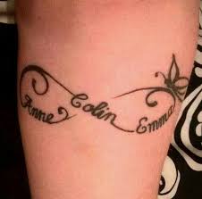 Infinity tattoos are getting popularity because of its unique design. Infinity Tattoo With Kids Names Tattoo For Son Tattoos For Daughters Name Tattoos For Moms