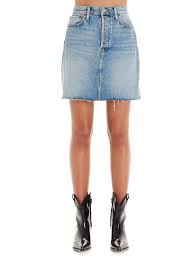 Re Done Women S Light Blue Skirt Modesens