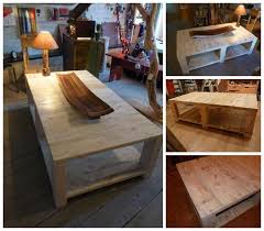 Découvrez notre sélection de 49 tables basses designs ne renoncez pas pour autant, la table basse parfaite pour votre salon existe et nous allons vous aider à. Table Basse Bois De Grosse Palette Coffee Table Made From Large Upcycled Pallet Wood 1001 Pallets