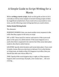 How to write a movie script. Discover The Simple Guide To Script Writing For A Movie And Write Yours Today By Olga Ramos Issuu