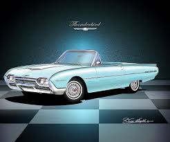Image result for Sky Mist Blue 1962 Thunderbird