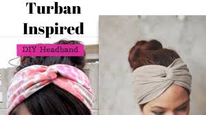 Diy Headband Out Of T Shirt Turban Inspired Headbands Youtube Diy Headband Knotted Headband Diy Sewing Headbands