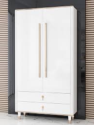 New items on sale daily · designer shoes on sale · get sale alerts Double Door Closet Modern Simple Light Luxury Wardrobe White Bright Paint Gold Furniture For Bedroom Wardrobes Aliexpress