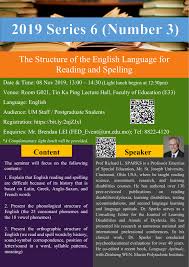 2019 Series 6 Number 3 The Structure Of The English Language For Reading And Spelling Faculty Of Education University Of Macau