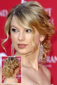 Taylor Swift Long Curly Bun Ball Hairstyles Front Hair Styles Bun Hairstyles