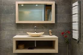 how far should bathroom sink be from
