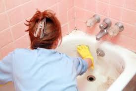 Pour boiling water down the drain after that to help clear greasy substances. How To Clean Porcelain For A Stain Free Shine Lovetoknow
