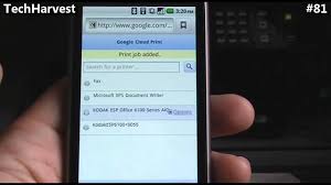 This way, you can print any kind of document, simply sharing it with the printer, directly from the app on your smartphone. Printing From An Android Phone Using Google Cloud Print Youtube