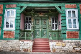 The front door to your house must be tough, yet handsome and gracious. Door Front Door Painting Decorated Sand Stone House Entrance Old Door Input Old Input Range House Pikist