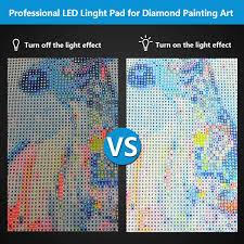 Amazon Com Mlife Diamond Painting A4 Led Light Pad Dimmable Light Board Kit Apply To Full Drill Partial Drill 5d Diamond Painting With Detachable Stand And Clips