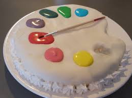 Gateau Palette De Peinture Gateau Gateau Couleur Palette Peinture