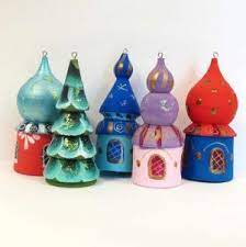 Our handcrafted christmas ornaments collection consists of wood ornaments inspired by an old world charm. Russian Domes Ornaments Wooden Christmas Ornaments Christmas Miniature Russian Christmas Decorations