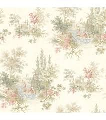 Pictorial Olive Romance Toile Wallpaper Jo Ann Toile Wallpaper Blush Wallpaper Embossed Wallpaper