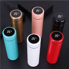 Zooobe 500ml Thermos Bottle Vacuum Flasks Temperature Display Stainless Steel Travel Coffee Mug Tea Milk Mug Thermo Cup Coffee Thermos Thermos Bottle Vacuum Flask