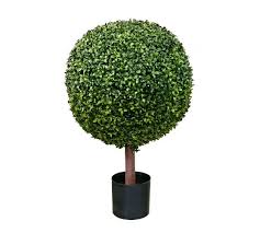 Two artificial boxwood triple ball topiary trees. Faux Boxwood Single Ball Topiary Tree Pottery Barn