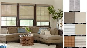 Top brands · low price guarantee · free blind swatches Usa Custom Classic Woven Woods Roman Shade Group 1 Patterns Bestwindowtreatments Com