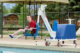 Mighty Voyager Pool Lift | 225° Rotation | Powder Coated Stainless Steel