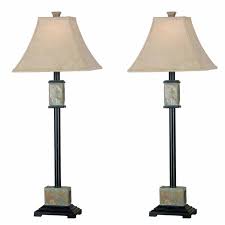 12usa 12% coupon saves $43.03 = $315.57. Kenroy Home 31201 Pack Of 2 Bennington 1 Light Lamp Set Natural Slate Lamps Lamp Sets Accuweather Shop
