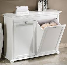 White wood laundry hamper near me, baskets. Home Furniture Diy Laundry Storage Wooden Hamper Tilt Out Design Washable Cotton Lining White New Household Laundry Supplies