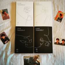 Finally Got Them Love Yourself 承 Her O Version E Version Bts 5th Mini Album Suga Jungkook Photocards Love Yours Photocard Album Bts Photo Cards