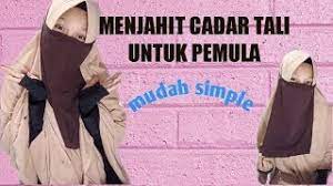 Ukurlah panjang tali jika kamu ingin membuatnya tali selempang. Cara Menjahit Cadar Tali Untuk Pemula Mudah Youtube