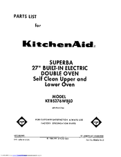 kitchenaid superba kebs276wbl0 manuals