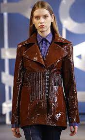 Each X Other Fall 2017 Samsonchoi Red Leather Jacket Leather Jacket Fashion