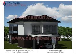 A groovy corner lot modern house plan with spectacular street appeal. Design Pelan Rumah Banglo 2 Tingkat Koleksi Terkini 2020