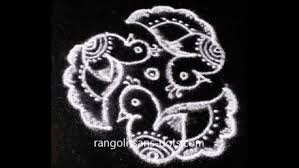 Kolam designs are slightly different from rangoli designs as they are generally more geometric than it is so delicate but powerful at the same time. Simple Peacock Rangoli Designs Diwali Kolam By Sudha Balaji