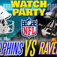 Dolphins vs Ravens!! - Watch Party event image