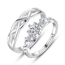 ¿cuánto cuestan los anillos de compromiso? Pareja De Anillos Ajustables Alianzas Para Enamorados Regalo Romantico Ideal Para Compromiso Navidad Aniversario 24joyas Tienda De Compra De Relojes Y Joyas