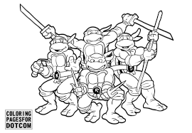Ninja Turtles Coloring Pages 1