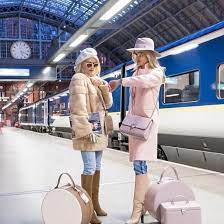 Large Hat Box In Deep Shine Lilac Small Croc From Aspinal Of London Aspinal Of London Large Hats London Bags