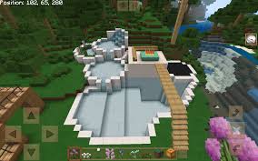 I Absolutely Love My Pool What Do You Guys Think This Fountain Goes Great With My Minecraft Fountain Cute Minecraft Houses Minecraft Crafts