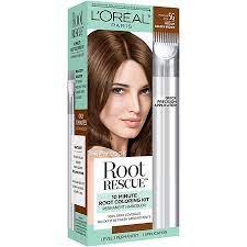 L Oreal Paris Root Rescue Root Rescue 10 Minute Root Coloring Kit Medium Golden Brown Loreal Paris Loreal Root Touch Up At Home Brown