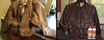 This Leather Jacket Looks And Feels So Much Better After Its Owner Used Our Leather Infusion Wash Rinse In The Leather Jacket Leather Restoration Rain Jacket